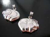 Sparkling high quality 925 sterling silver  charm in pig theme