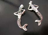 Ocean lovers, mermaid motif high quality 925 sterling silver  pendant