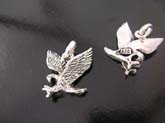 American eagle designed charm in high quality 925 sterling silver 