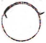 Wholesale beaded jewelry, fashion bangle necklace with assorted beads 