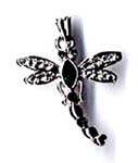 Wholesale pendant jewelry, cz embedded fashion dragonfly pendant