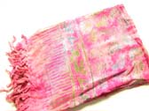 Pink sarong with beautiful multicolored bali pattern