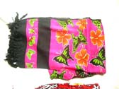 Butterfly and flower print designed holiday sarong
