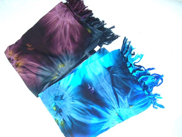 Artisan crafted tie dyed balinese wrap dress, apparel catalog exporter