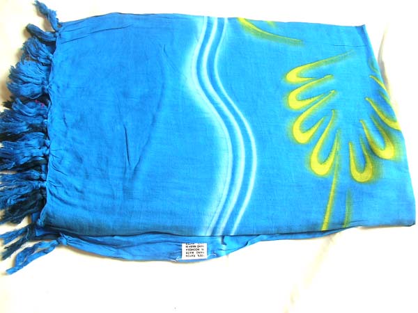 Ladies spring wrap around beauty sarong in blue, distribution exchange boutique