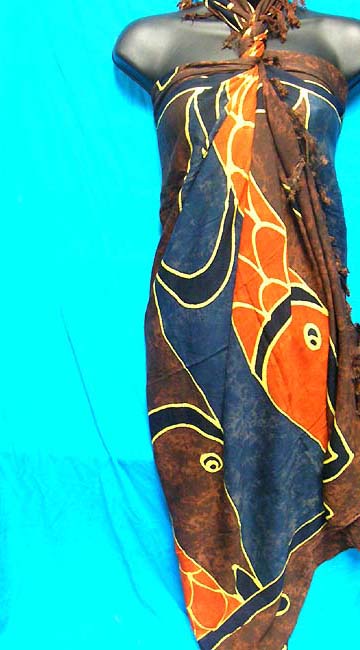 Fashion toga, handmade print sarong, bikini wrap dress, cruise apparel, vacation clothes, beauty wear, ladies dresses