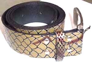 Fashion belt Bali direct import, snake skin leather belt wholesale