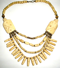 Native american jewelry wholesale, Fashion necklace wtih 4 beaded string central design