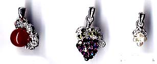 Wholesale jewelry accessory, assorted design cz stone pendant