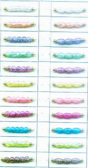 Wholesale jewelry beads, rounded or olive shape fashion glass beads
