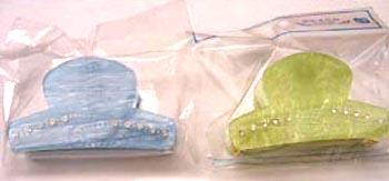 Hair decor supply, fashion hair brush clip with cz