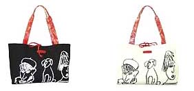 Teen's handbag wholesale, large fashion handbag with cartoon figure decor 