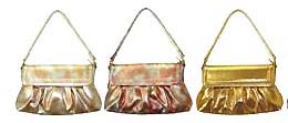 Handbag wholesale online store, shiny fashion wrinkle handbags with button closure