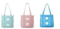 Wholesale gift, rectangular fashion handbags with double circular pattern decor