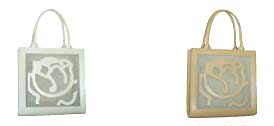 Mother's day gift wholesale, square shape fashion handbags with rose flower decor