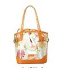 Wholesale handbags flower, transparent fashion handbag with flower decor