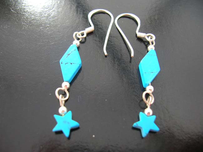 Gemstone jewelry, sterling silver accessory, unique earrings, womens handcrafted designs