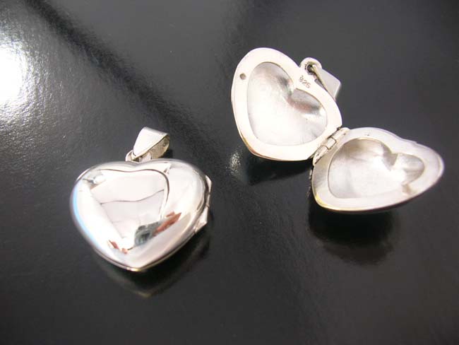 925. sterling silver pendant, lovers lockets, heart design jewelry, designer inspired accessory, vintage gifts   