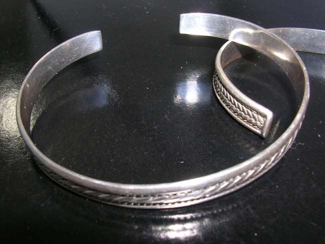 Celtic fashions, sterling silver, bracelets, bangle wrist wear, handmade body decor, fantasy accessory    
