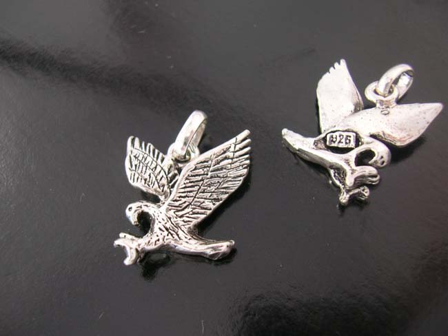 American eagle jewelry, beautiful sterling silver, charm designs, thailand gifts, animal lovers pendants, jewelry      