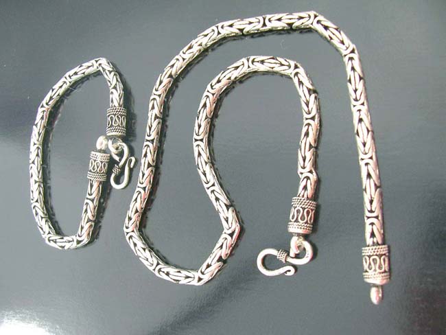Cool necklaces, sterling silver jewelry set, hot style bracelet, artisan crafted fantasy accessory, premier jewelry 