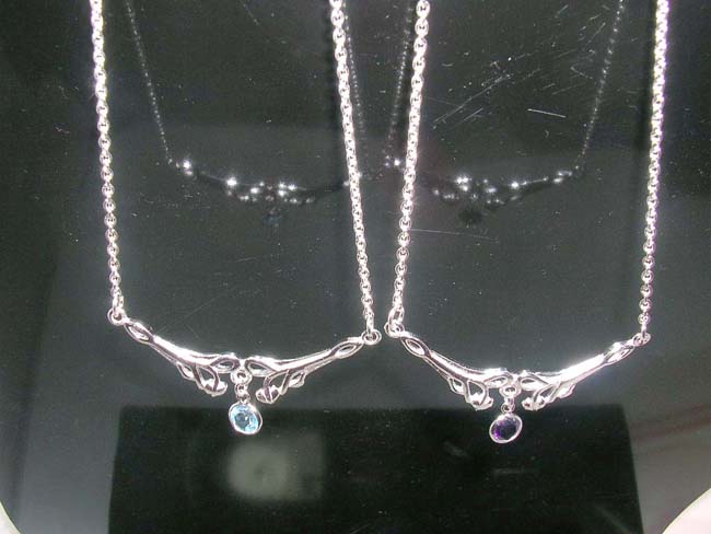 Cz crystal necklaces, rhinestone fashion jewelry, costume jewelry sterling silver necklace, evening accessory, elegant fashions