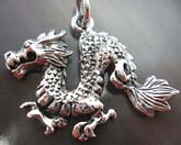 Oriental dragon pendant made of high quality 925 sterling silver  