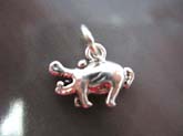 Mini buffalo  sterling silver pendant
