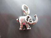 Mini elephant  sterling silver pendant