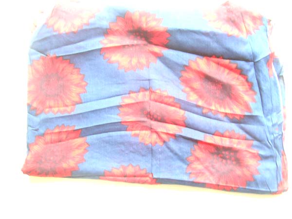 Shopping online exporter, Sunflower adorned, blue bali pareo wrap